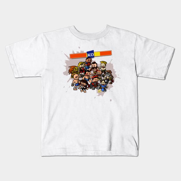 Fighting in the streets Kids T-Shirt by vhzc